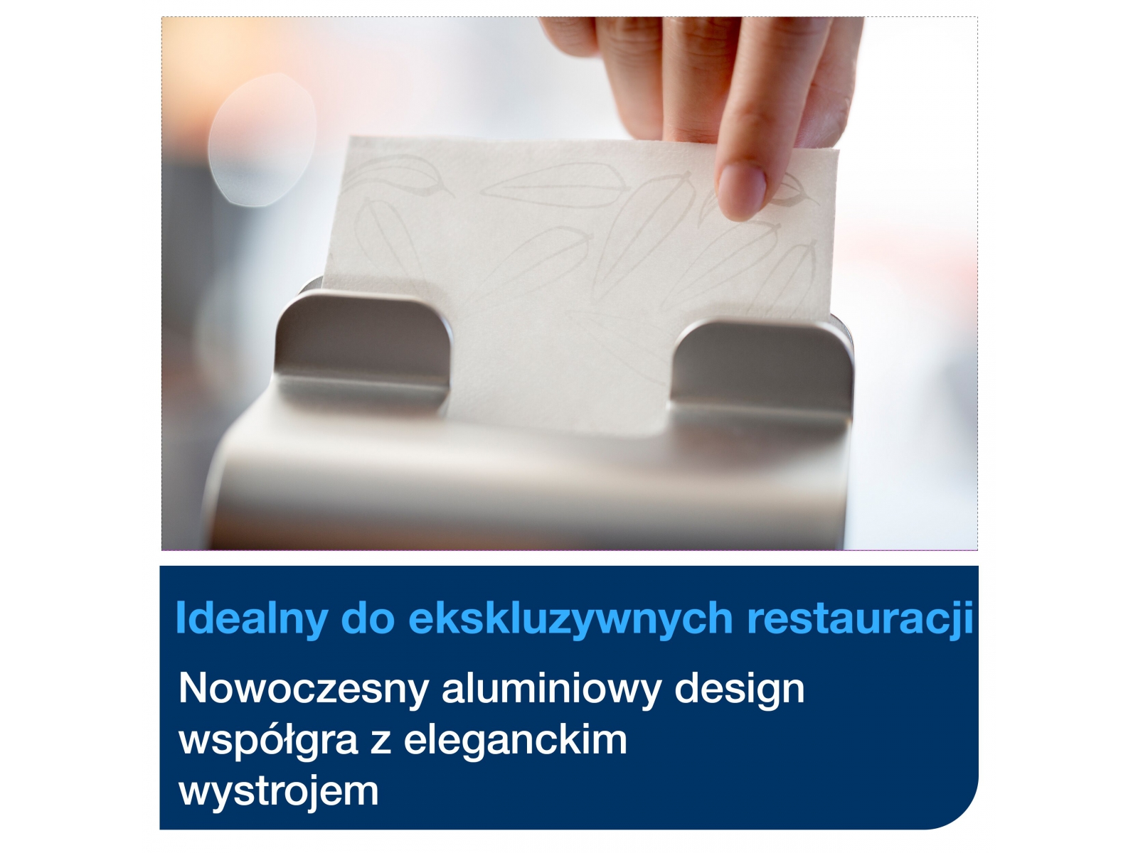 Tork Xpressnap® 274002 Eksluzywny dozownik N4 na serwetki – Aluminium